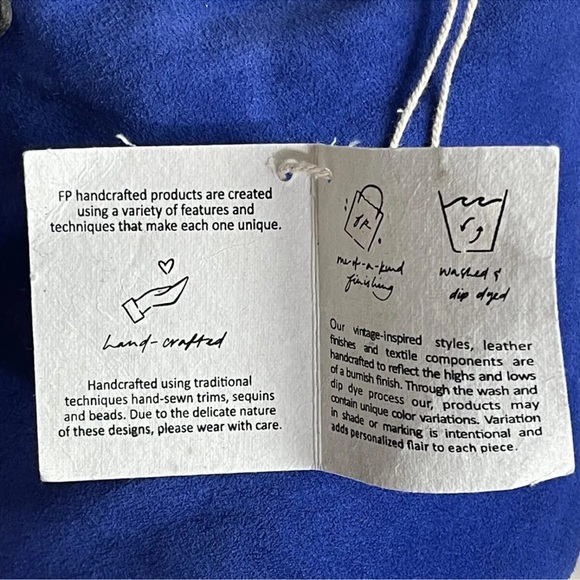 Free People Cobalt Blue bucket bag (NEW) - Picture 9 of 12